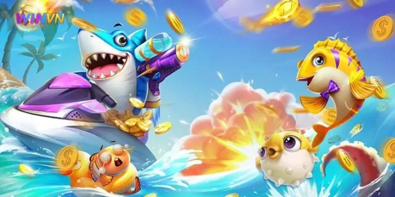 Giao diện bắn cá 5 sao trực tuyến sống động với hàng trăm loài cá đủ màu sắc