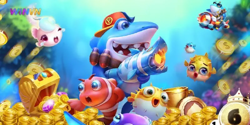 Giao diện game bắn cá hấp dẫn với hiệu ứng sắc nét